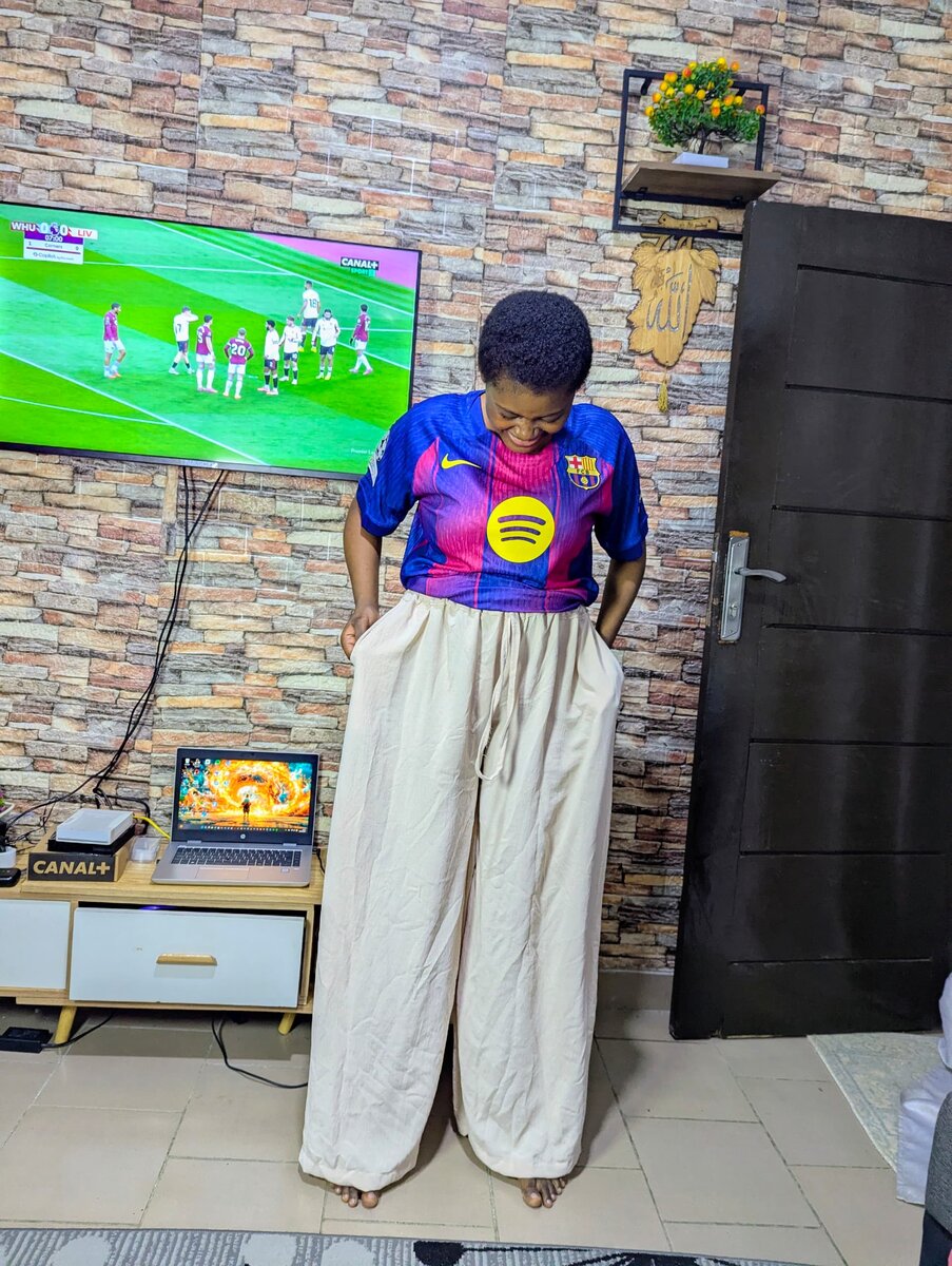 Pantalons larges colorés décontractés