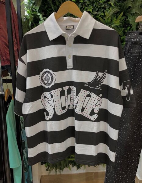 Polo rayé tendance homme