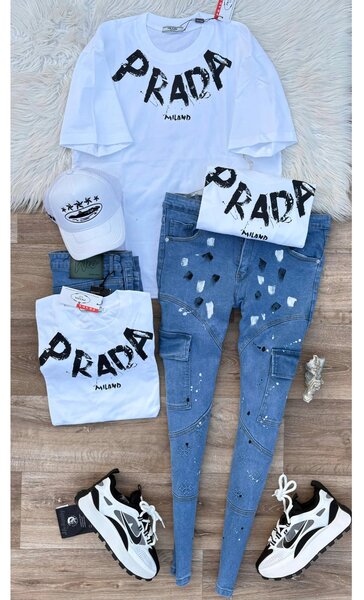 T-shirt et jeans tendance