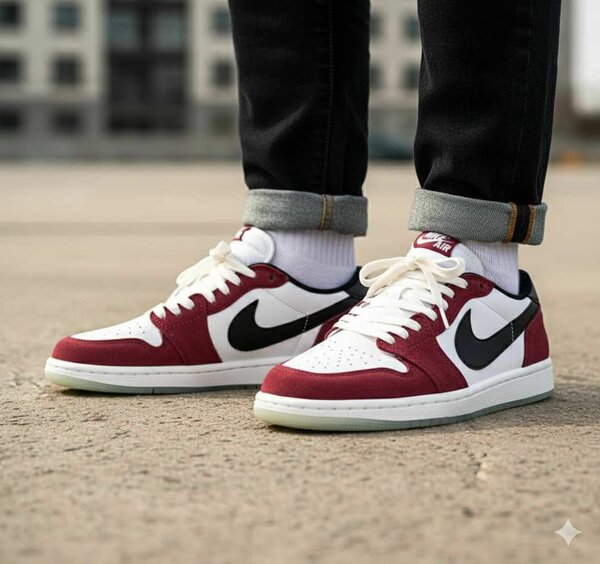 Chaussures Nike rouge et blanc