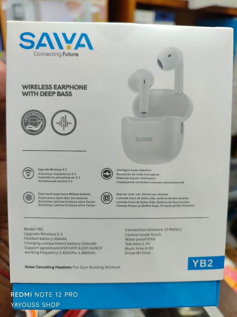 Écouteurs sans fil SAIWA YB2