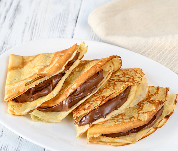 Crêpes fraîches au chocolat