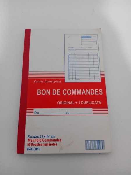 Bon de commande Auto copiants