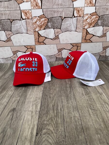 Casquette rouge unisexe de sport