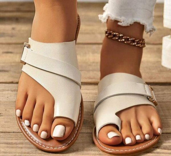 Sandales confortables en cuir