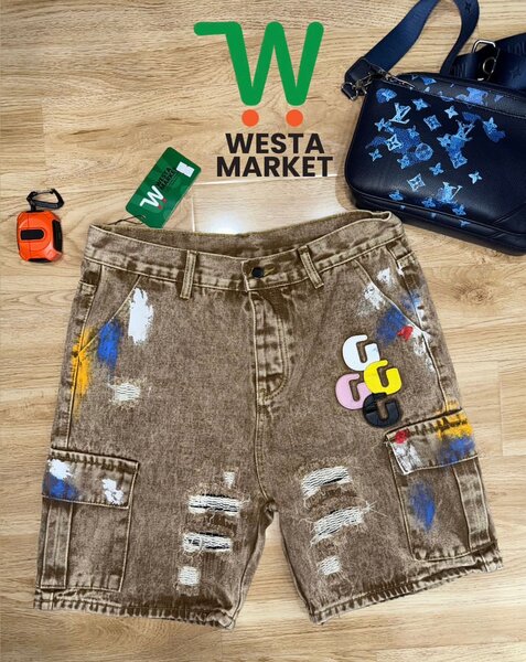 Short en jean décontracté