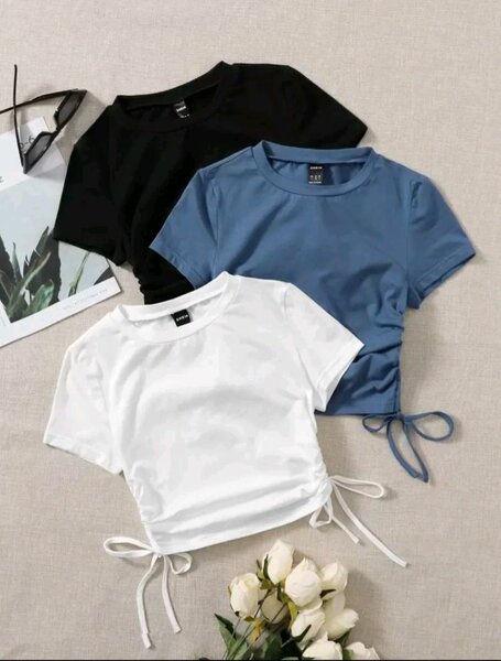 T-shirt froncé femme chic