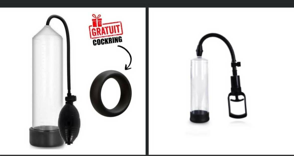 Pompe à pénis et cockring