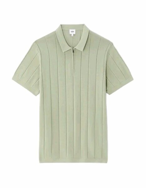 Polo vert homme en maille moderne