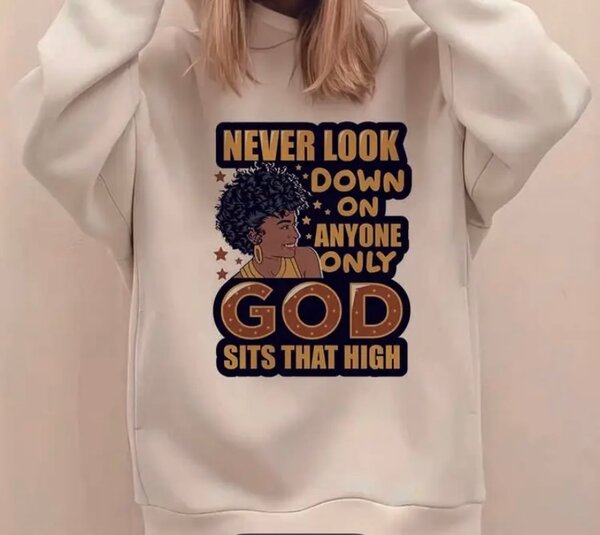 Sweatshirt à message inspirant