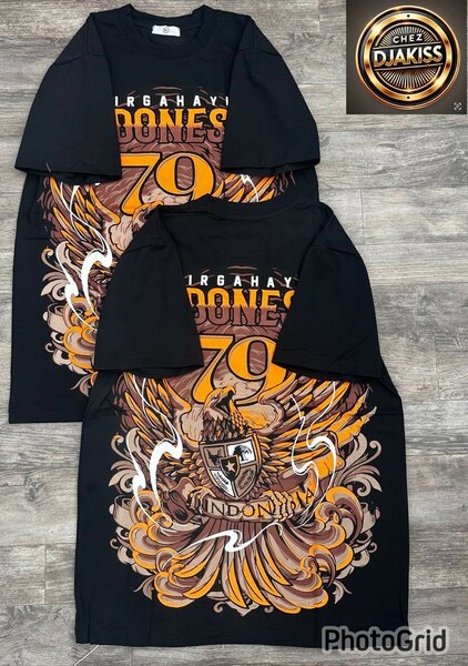 T-shirt Graphique Noir Unisexe