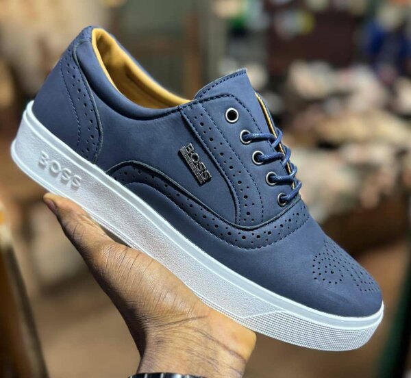 Sneakers Homme Bleu Élégant
