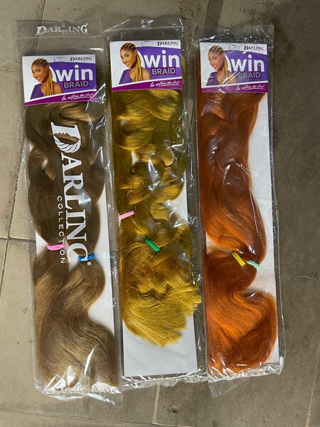 Extensions tressés colorés