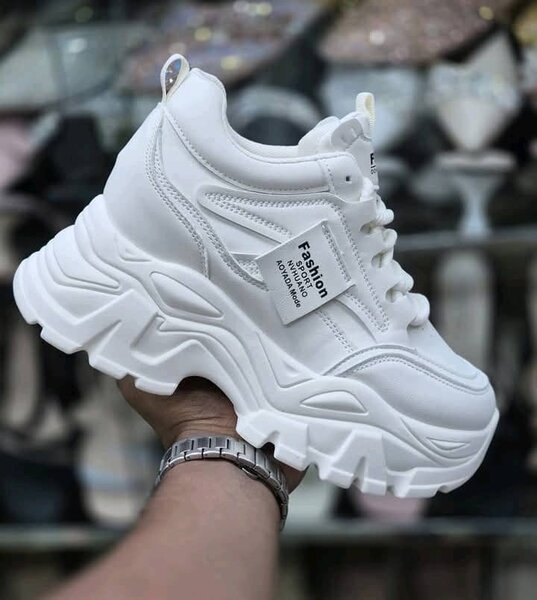Baskets Chunky Blanches Mode