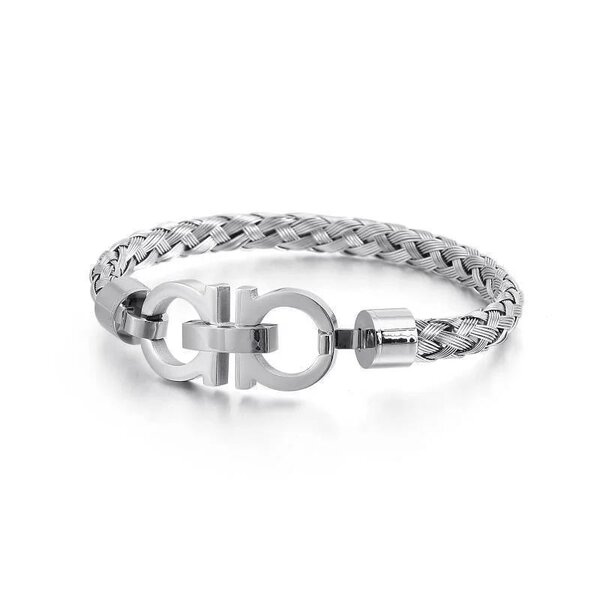 Bracelet argent tressé