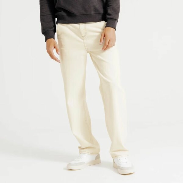 Pantalon jean beige homme