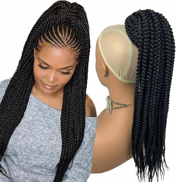 Braided Drawstring Ponytail Extension