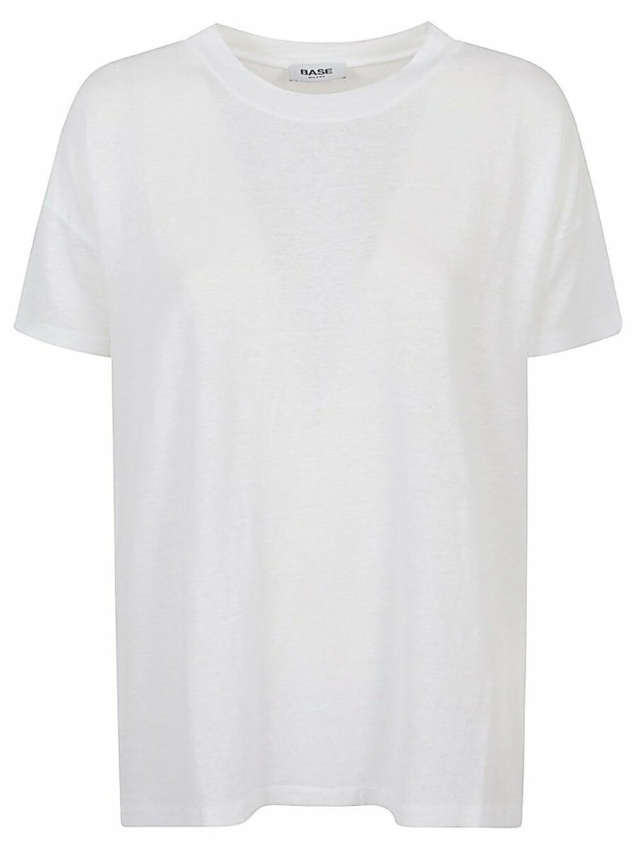 T-shirt blanc en coton