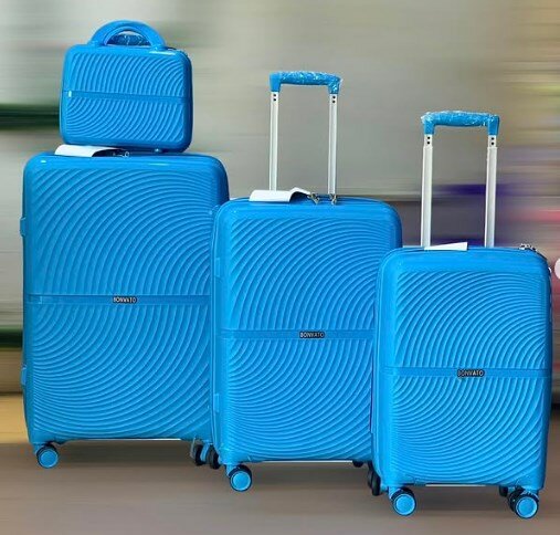 Set of 4 suitcases, blue