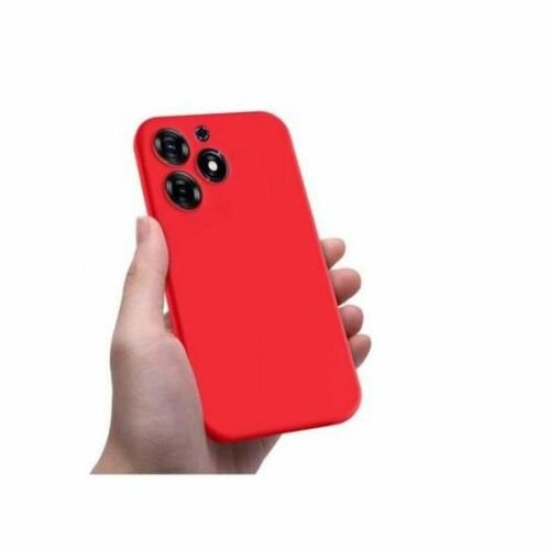    Tecno Coque en silicone rouge compatible avec POP 8