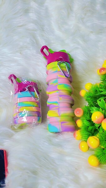 Gourde en silicone pliable