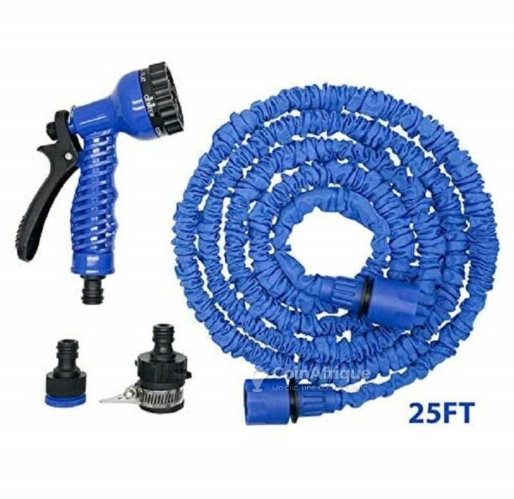 Tuyau d'arrosage extensible 25FT avec pistolet