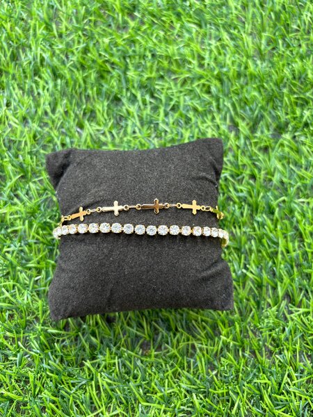 2 in 1 layered bracelet