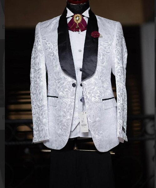 Floral White Tuxedo