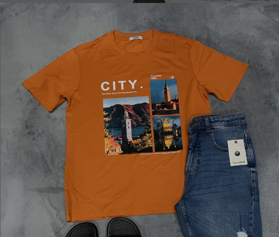 orange t-shirt