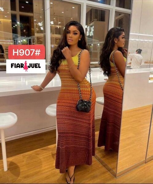 Robe Maxi Dégradé Élégante