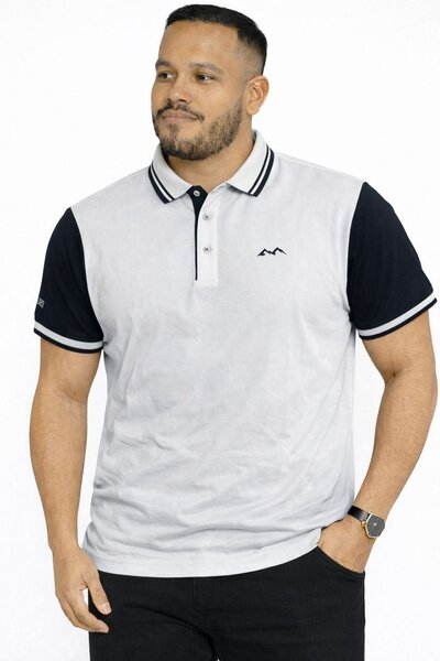 Polo homme blanc et noir style élégant