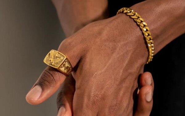 Gold Eagle Signet Ring