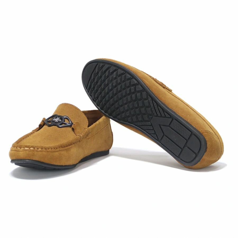 Brown Suede Driver Loafer