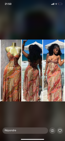 Robe Longue Bohème Évasée