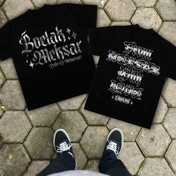 T-shirt noir homme graphique