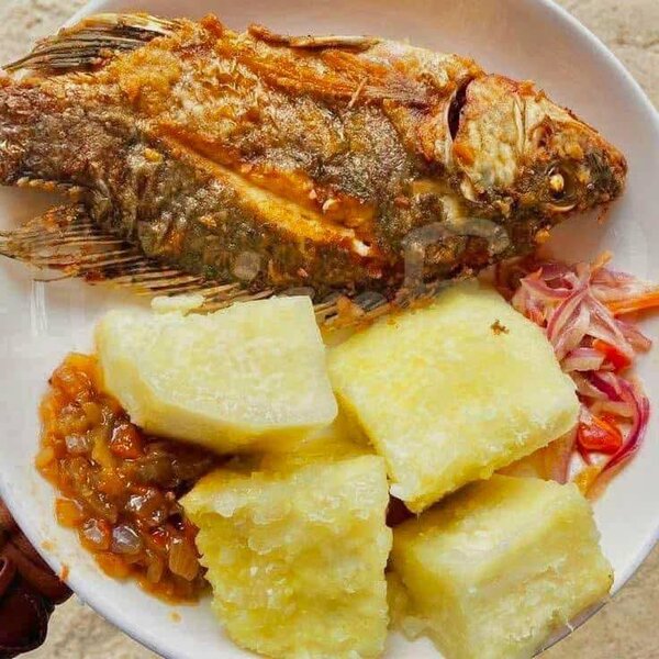 Poisson Grillé et igname