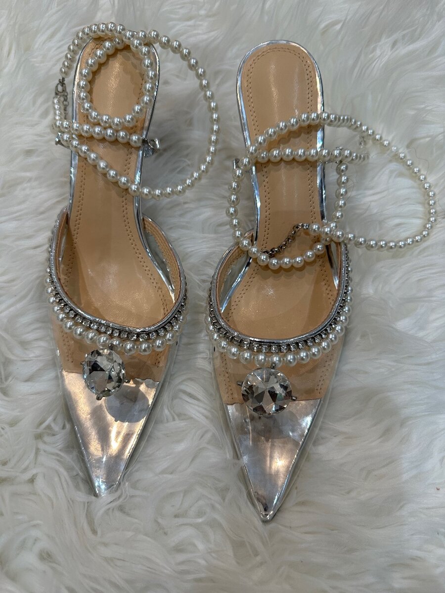 Beautiful transparent heels