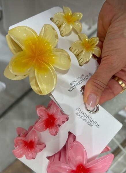 Épingles à cheveux fleurs colorées