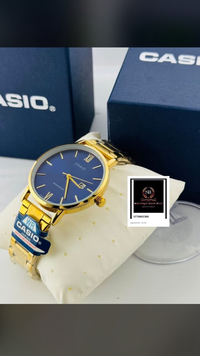 Montre homme Casio dorée