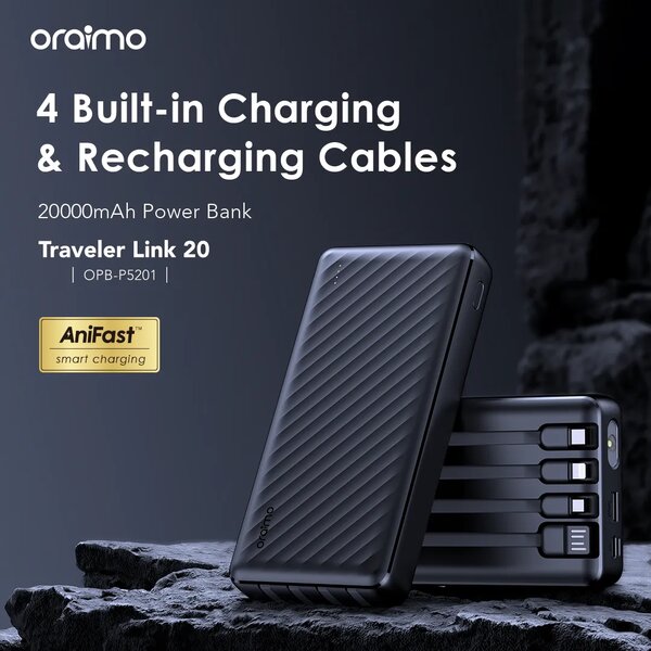 ORAIMO POWER LINK 20, 20,000 MAH 12W Power Bank