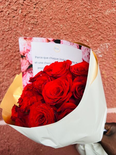 Bouquet de Roses Rouges Élégant