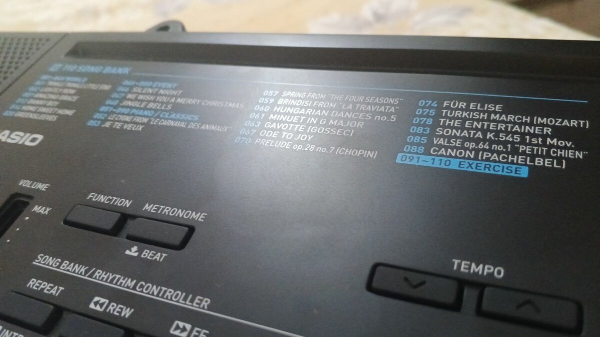 Clavier numérique Casio portable