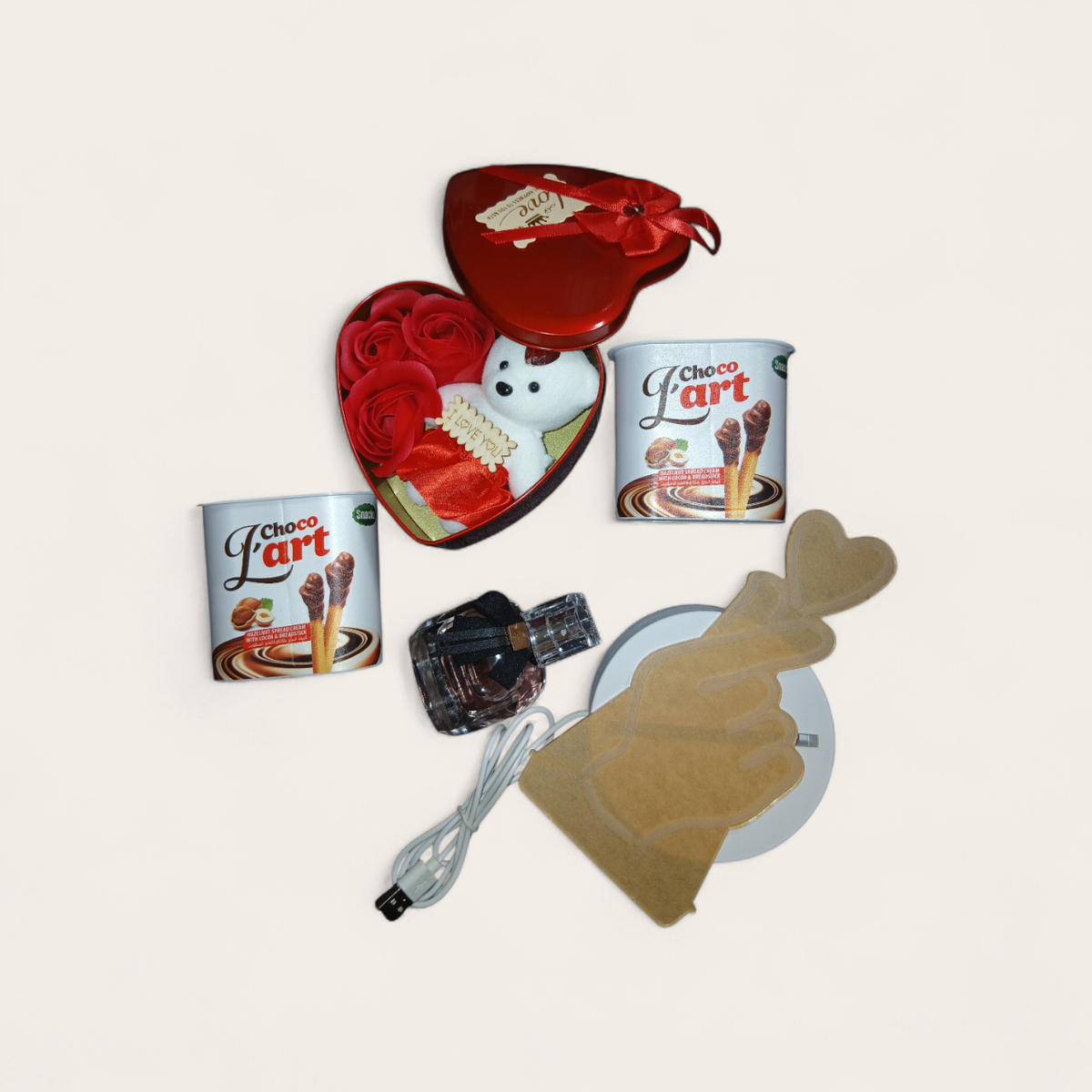 Ensemble Cadeau Saint-Valentin avec Chocolats et Lingerie