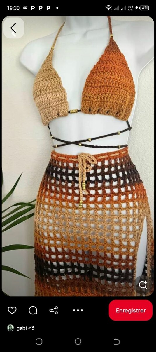 Ensemble bikini crochet tendance