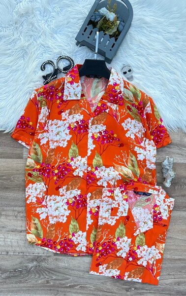 Chemise d'été imprimée colorée