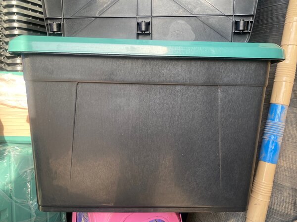 80litres capacity side Buckle storage container with wheels