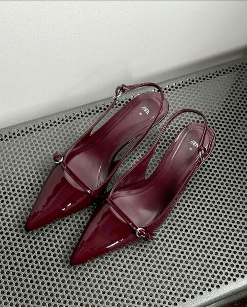 Ladies Half shoe heel( Red, black and nude)