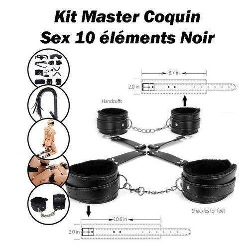 Kit Bondage 10 pièces Noir