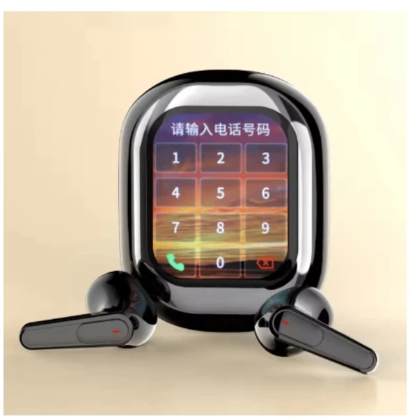 Écouteurs intra-auriculaires Bluetooth avec écran LCD tactile