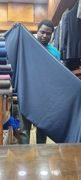 Tissu en bleu marine